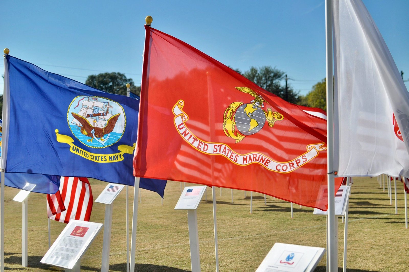 red and yellow flag on white pole during daytime